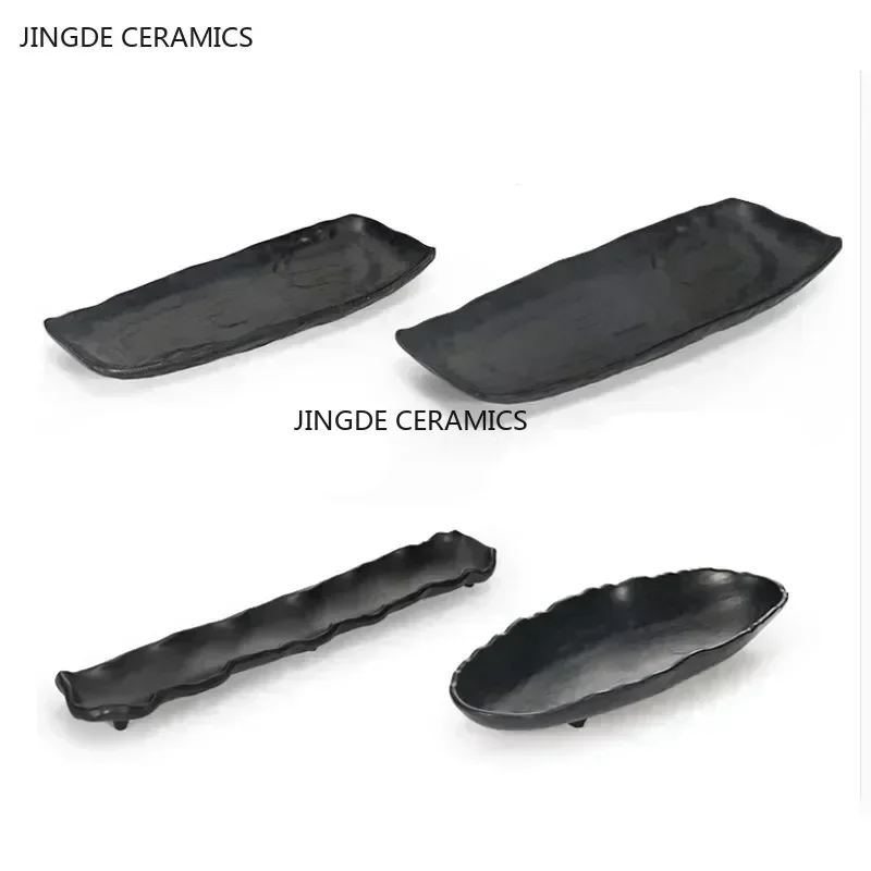 Non-breakable Melamine Sushi Barbecue Dinner Plates