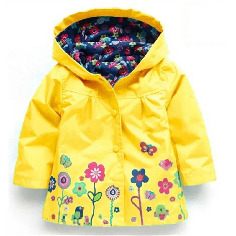 Ropa para niños, abrigo, chaqueta impermeable con capucha, ropa impermeable de manga larga para niños para primavera y o