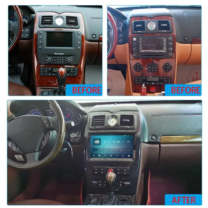 10,1 дюймовый Android 13 автомобильный мультимедийный плеер для Maserati Quattroporte 2004-2012 GPS стерео автомобильное радио DSP Беспроводное Автомобильное Carplay (art.: 3920c5eaeb2f7) - 3920c5eaeb2f7