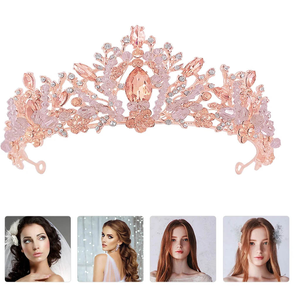 

Свадебная тиара с хрустальной короной, свадебное кольцо для волос, женский головной убор, повязка на голову в стиле барокко, модные головные уборы