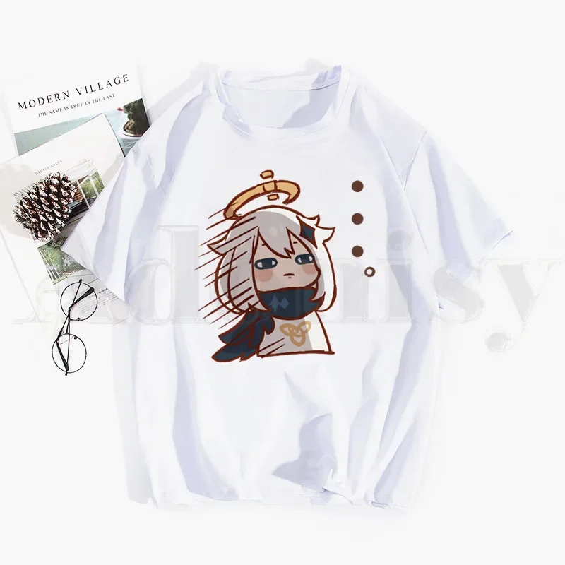 

Genshin Impact Casual Graphic Harajuku Funny Tshirt Hip Hop Girl Print Top Tees Harajuku Tshirts Fashion Summer T-shirt