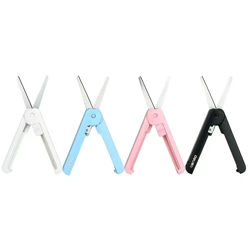 Aesthetic stationery kawaii things for school office gadgets folding scissors for diy children's Mini scissors desk accessories - 5
