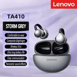 Lenovo TWS Wireless Gaming Earphones with Panoramic Sound and Long Battery Life (Gray)