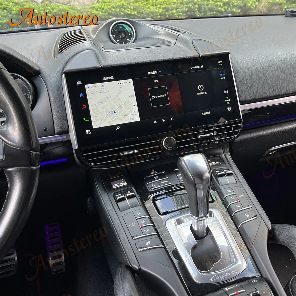 Auto Stereo Carplay Android 13 For Porsche Cayenne 2010-2017 Car GPS Navigation