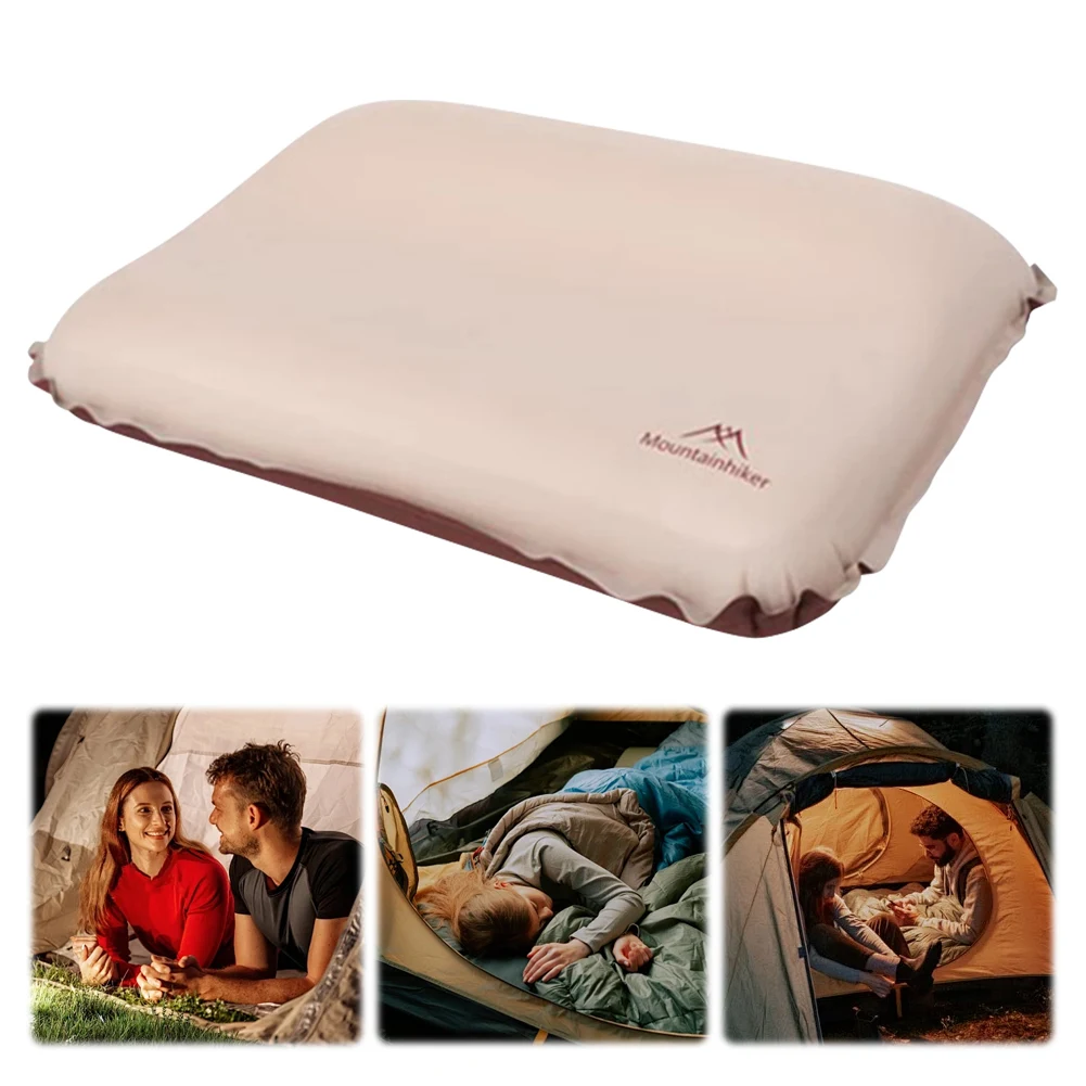 Inflatable Pillow Neck Protect Camping Air Pillow Ergonomic Portable Self Inflating for Camping Travel Hiking