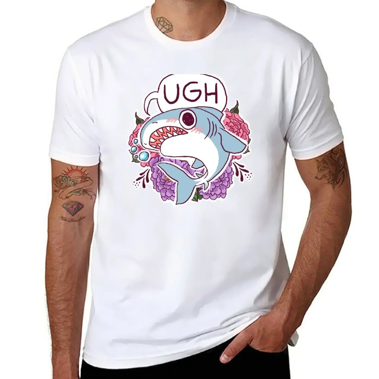 

UGH T-Shirt Short sleeve tee blacks t shirts for men graphic