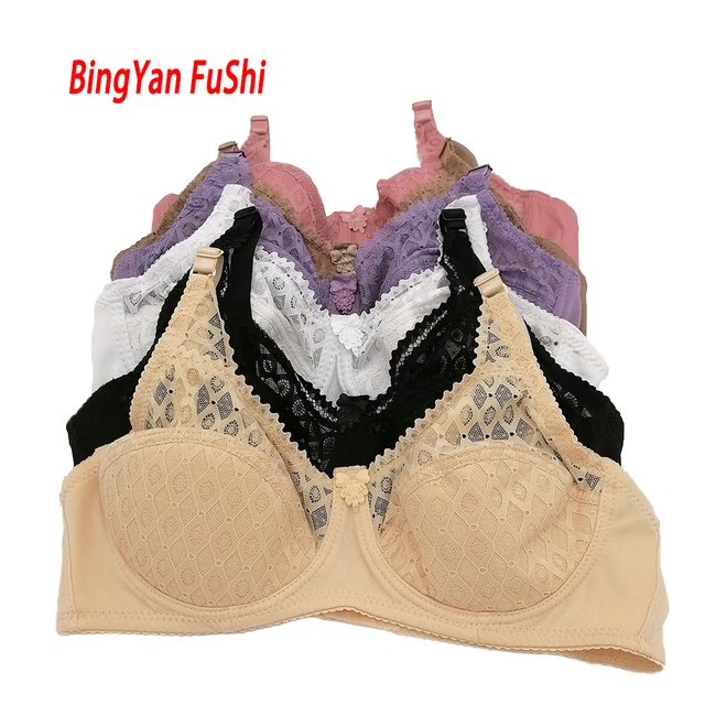 Sexy Cotton Bras for Women Full Lace Underwear Soft Bh Big Cup B C D E Plus  Size 34-48 Women's Bra Brassiere Young Girl Top C18 - AliExpress