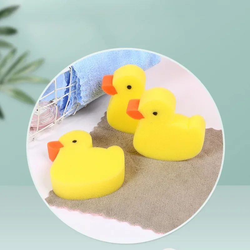 Baby Bath Sponge 1/2pc shower sponge ball Children Animal Shape Wipe Newborn Duck Bath Towel Baby Supplies