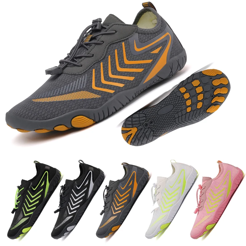 Big Size 46 Aqua Shoes Men Outdoor Quick Dry Water Shoes Non-slip Fitness Barefoot Beach Sneakers In Trekking Upstream Shoes