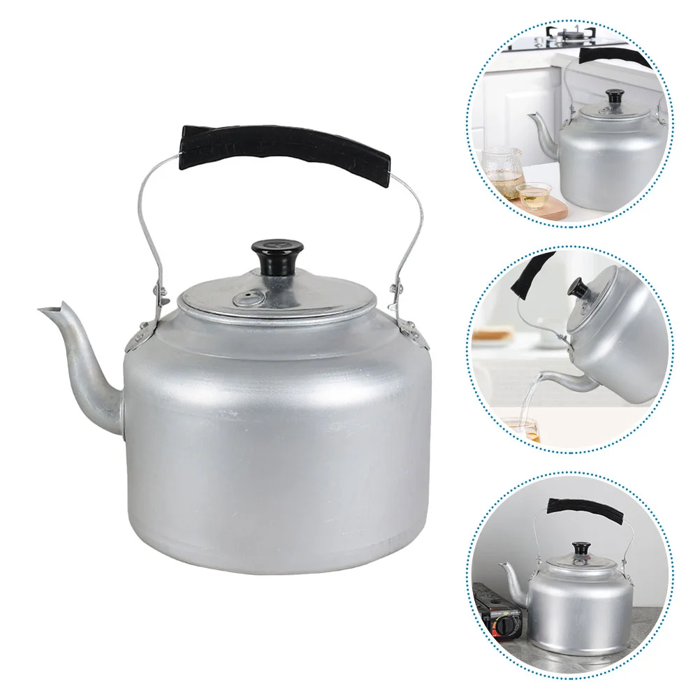 

Kettle Aluminum Household Teapot Small Heat Resistant Vintage Kitchen Teakettle with Handle Retro Office Water