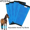 Fly Boots for Horses Set of 4, Breathable Plastic Mesh Design, Horse Supplies for Reduce Stomping, Hoof Damage & Leg Fatigue 1