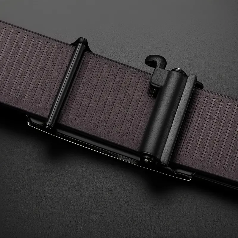 PAUL HUEMAN Stylish Men's PU Leather Belt - Fashion Belts Business Automatic Buckle_voghion.com