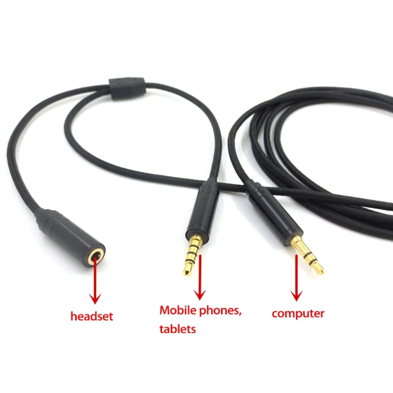 2m Chat Link Audio Adapter Cable for PS4 Xbox One Compatible with HD60S HD60 Pro Headphones Audio Accessories