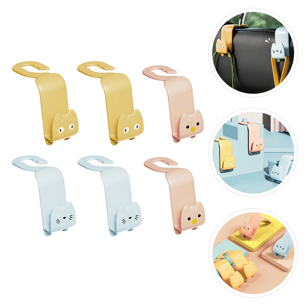 Hook up Car Back Seat Hooks Auto Organizers Accessories Multi-functional for Cars 3 pcs file storage box desk organizers and accessories office holder plastic folders magazine rack for pp book stand