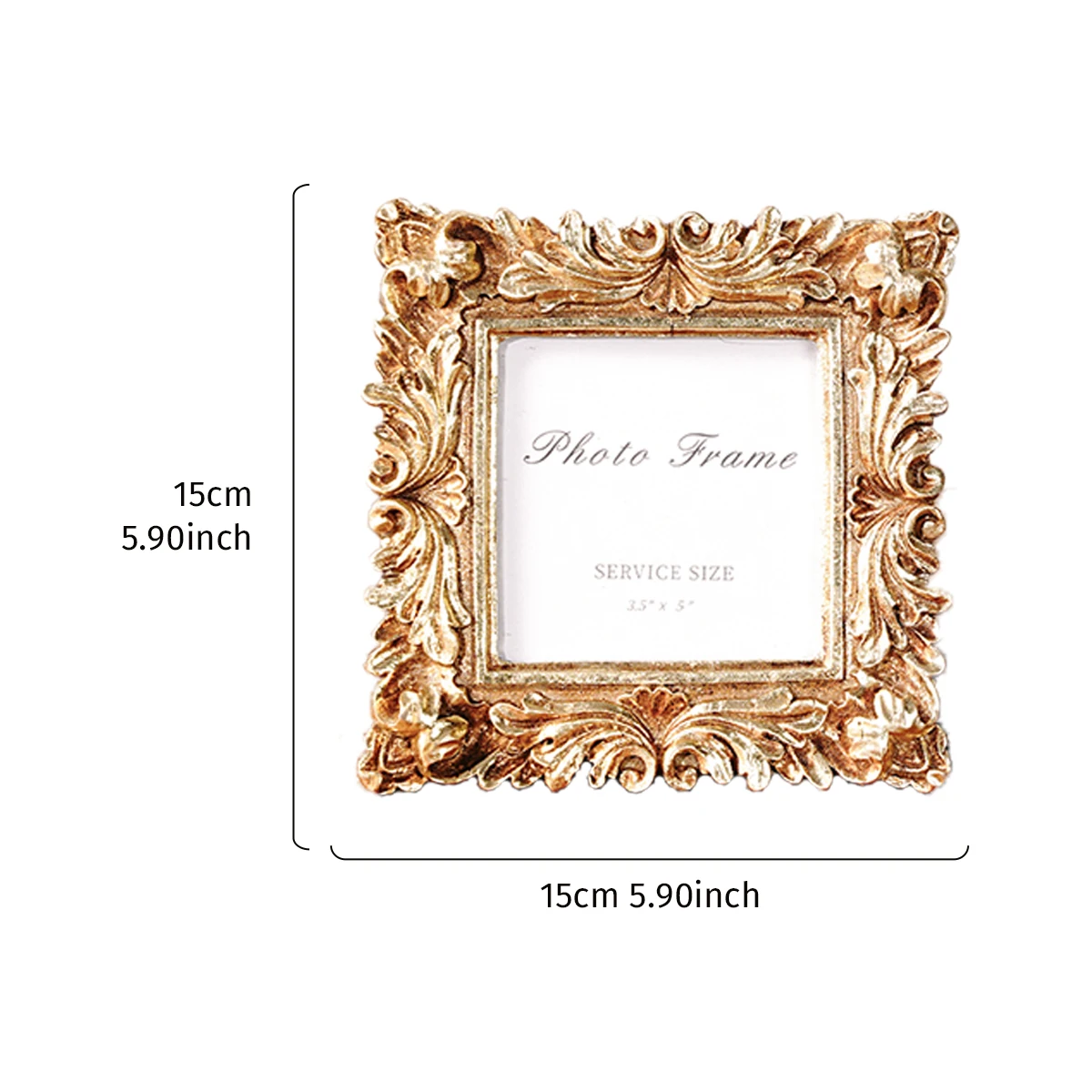 1PC, Chrysanthemum pattern resin photo frame, suitable for home photo decoration and shooting photography channel
