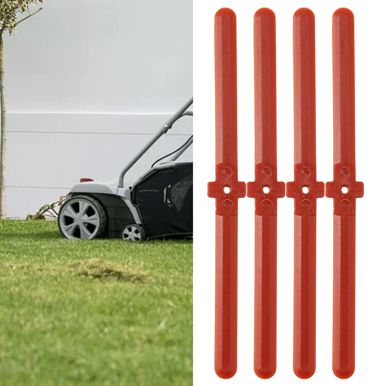 

4pcs Plastic Blades For Mower Cordless Grass Rope Trimmer Lawn Mower Cutting Blades Garden Electric Brushcutter Spare Parts