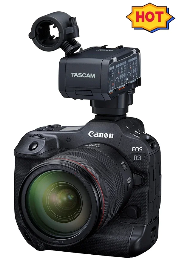 

Адаптер для микрофона Tascam CA-XLR2d с разъемом XLR и высочайшим качеством записи Для беззеркальных камер