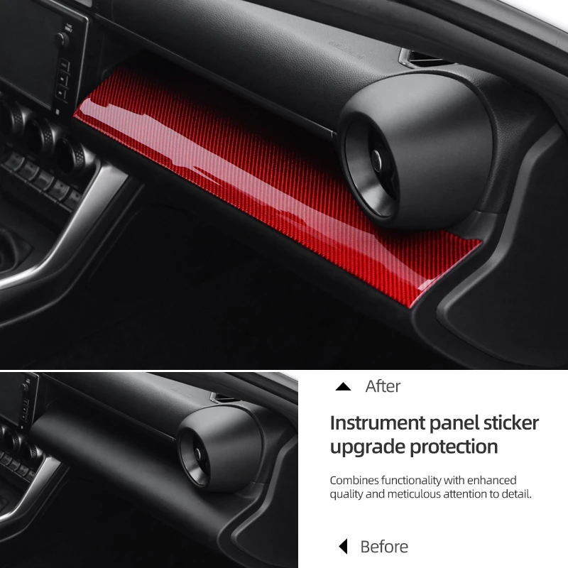 스바루 BRZ/토요타 GR86 2021-2025 차량용 카본 파이버 인테리어 대시보드 패널 계기판 커버 트림 스티커 튜닝 액세서리