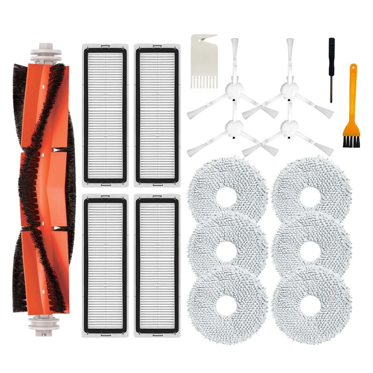 

Сверхосновная боковая щетка для робота XIAOMI Mijia Omni X10 Plus / Dreame S10 Pro / Dreame L10S, Hepa фильтр, Швабра, тканевые детали