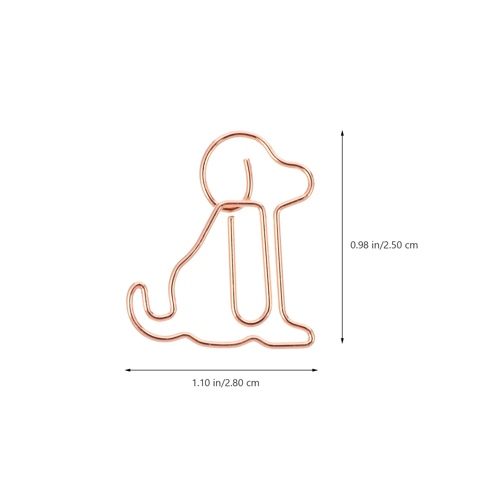 25Pcs 동물 모양의 종이 클립 개 디자인 금속 책갈피 클립 명함 파일 용 사무실 책상 정리함 사진 메모