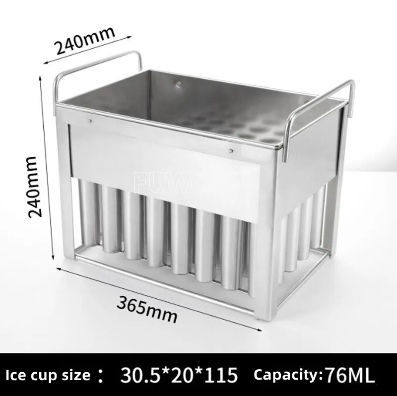 Stainless Steel Ice Lolly Popsicle Mold Rack Frozen Lolly Popsicle Ice Pop Maker Homemade Cream Mold with Holder