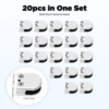 20Pcs Glass Clamp 8-10MM Glass Holder 304 Stainless Steel Forged Glass Clamp Bracket for Coastal Real Estate