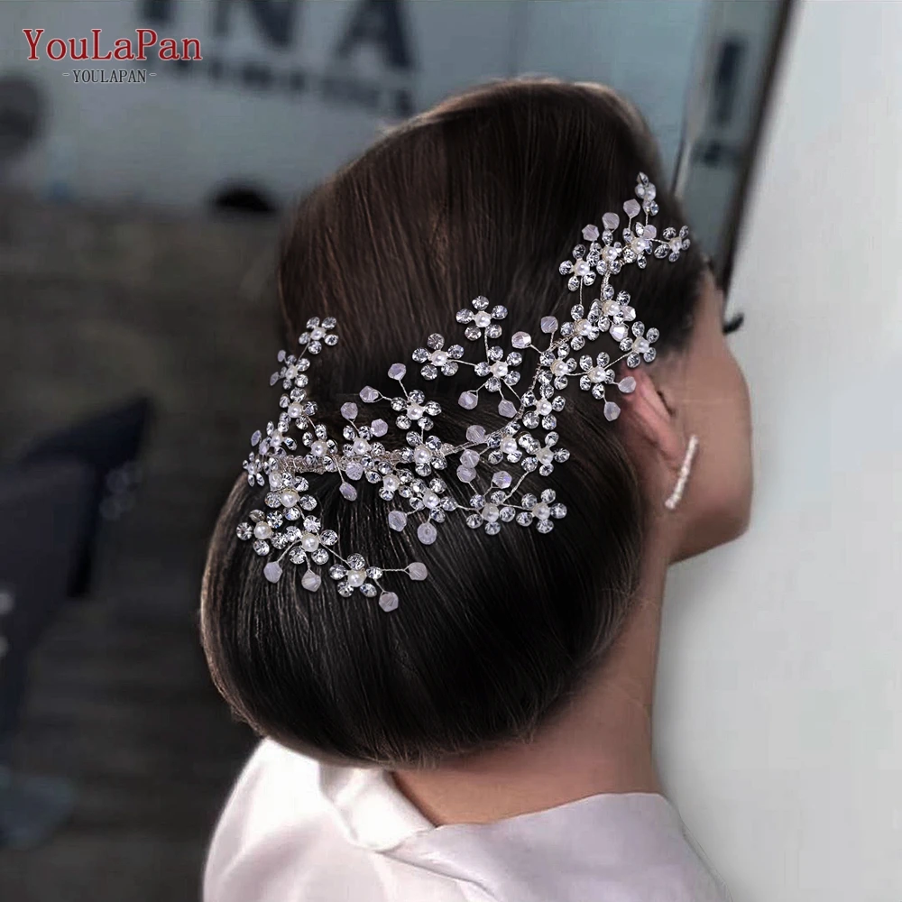 TOPQUEEN HP262 Bridal Comb Wedding Hair Accessories Head Jewelry Rhinestone Bridal Hair Clips Woman Headwear for Pageant Tiara topqueen rhinestone headband bridal wedding headwear woman handmade crystal flowers hair accessories bride jewelry head hp616