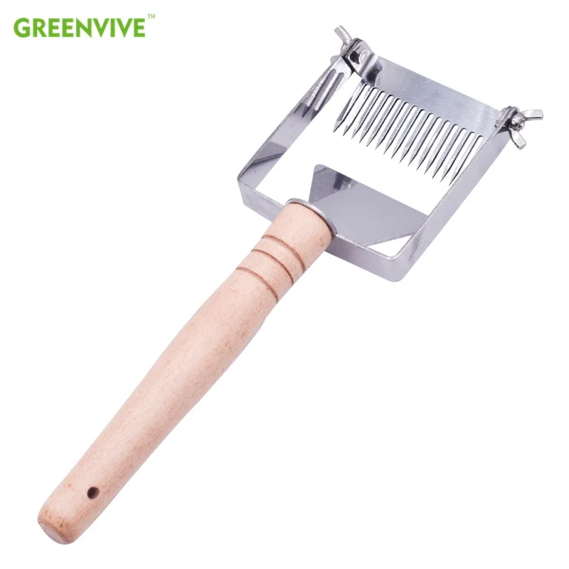 

Beekeeping Tools Adjustable Honey Cutter Uncapping Bee Hive Honeycomb Scraper Equipment Stainless Steel Uncapping Fork Shovel