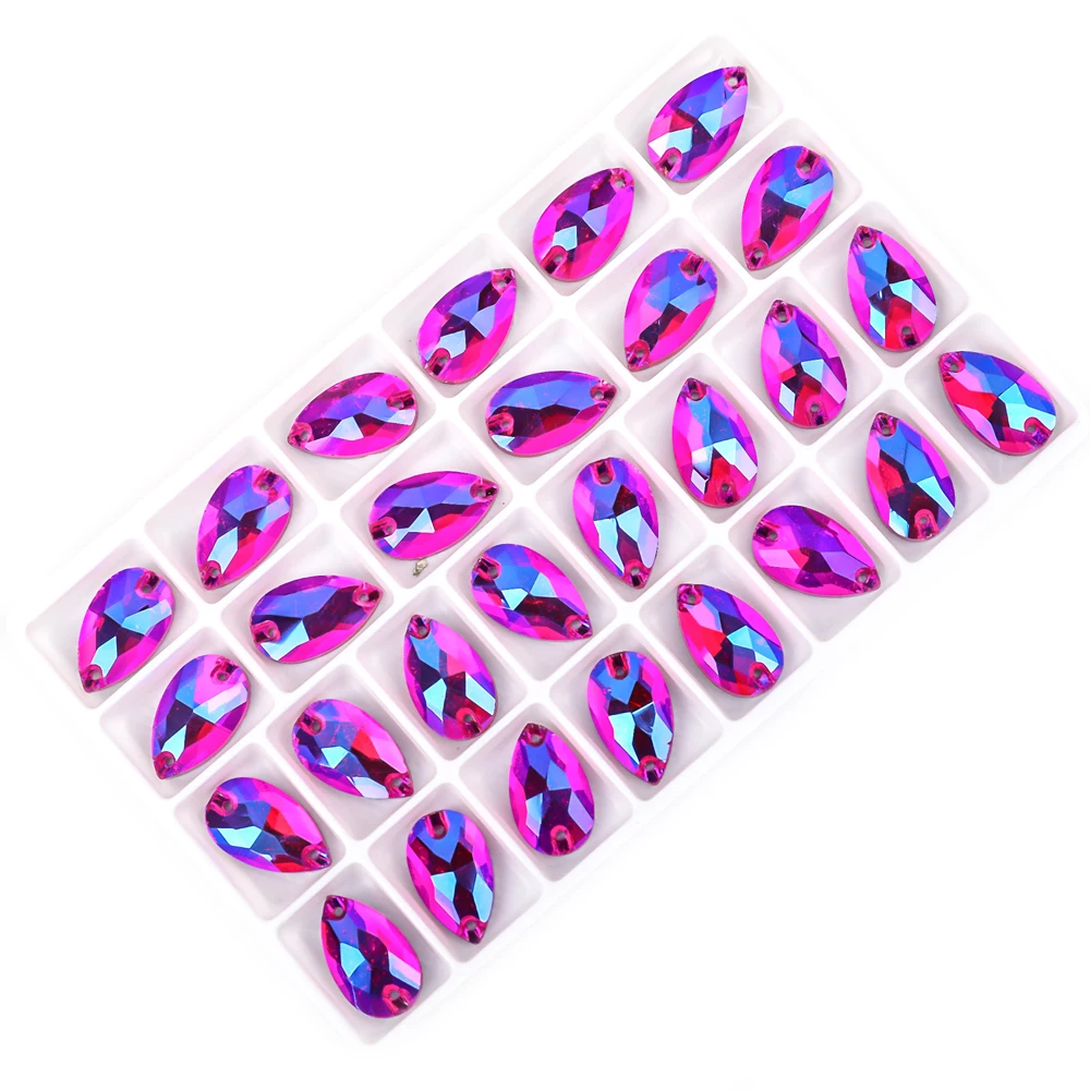 VC Perfect Boutique Drop Hochwertige Nähkristalle Flachbodige Strass-Glassteine zum Aufnähen auf Kleidung Schmucksteine – Detail 9