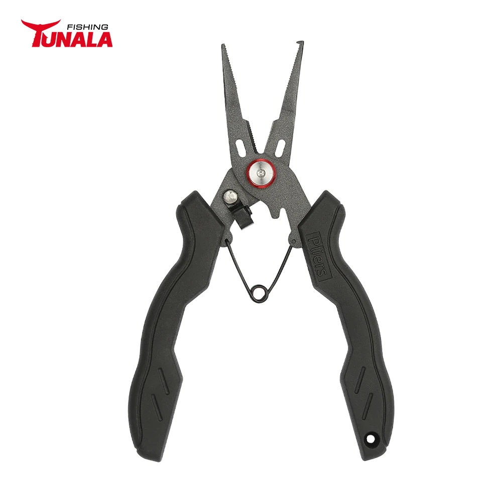 TUNALA Stainless Steel Fishing Pliers with Lock Teflon Coted Anti