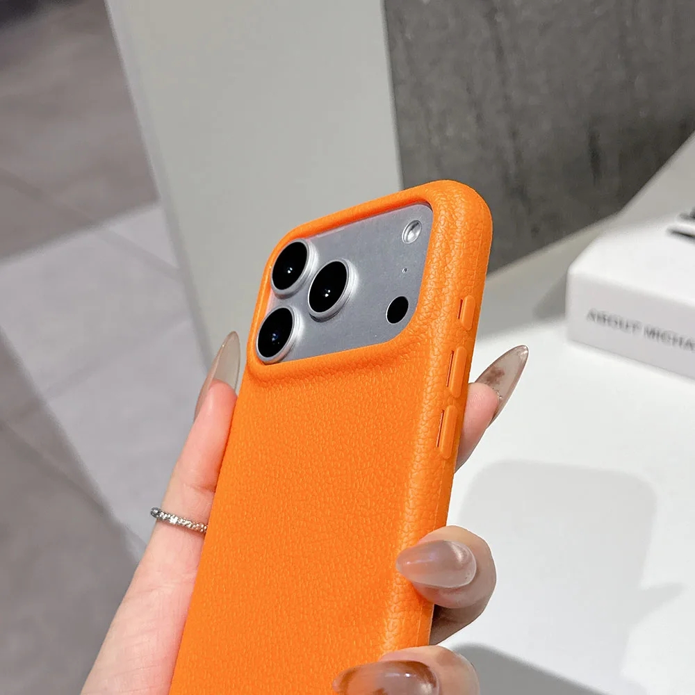 Luxury Ultra-Thin Leather Silicone Textured Soft Case - Candy Color Edition