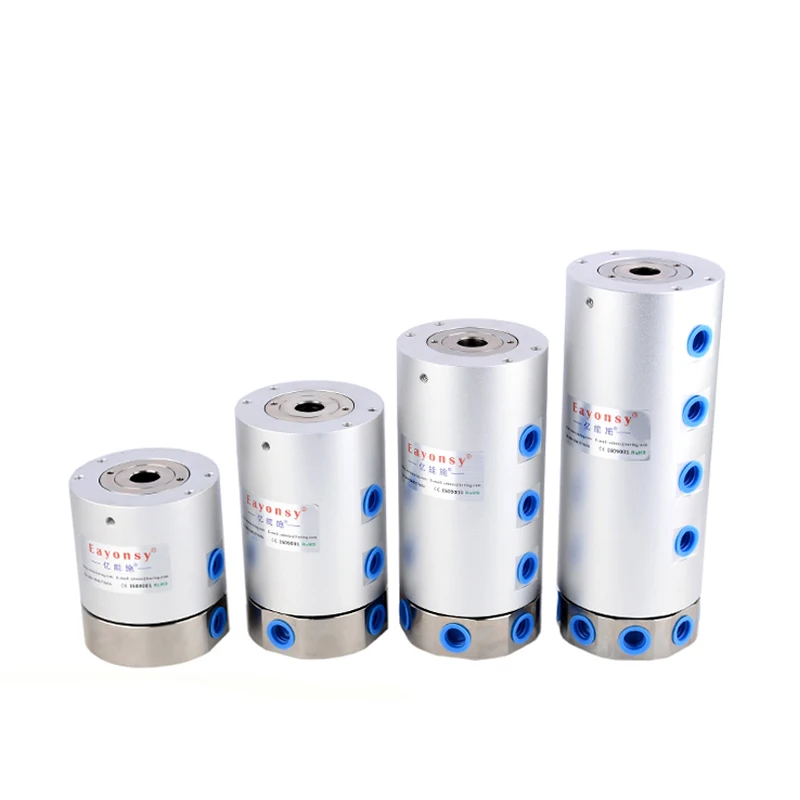 다채널 로터리 조인트, 외경 56mm, G1/8인치 나사 연결, 공압 1MPa, 360도 회전 슬립 링