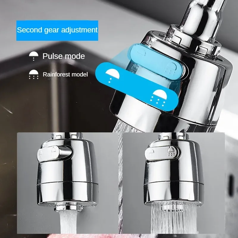 2ModesUniversalKitchenFaucetAdapter360RotationFaucetFilter