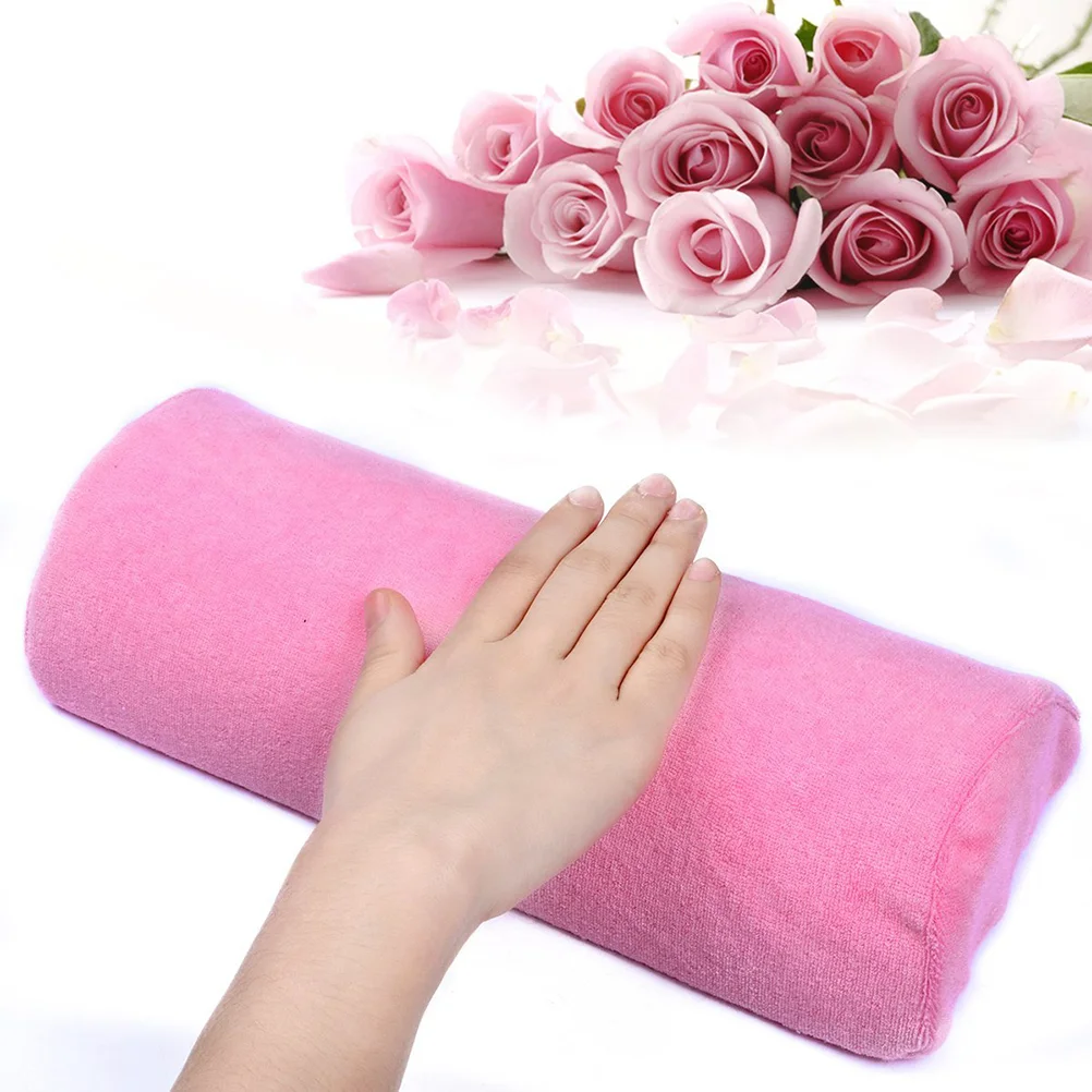 

Nail Hand Holder Cushion Pillow Manicure Makeup Tools (Pink)