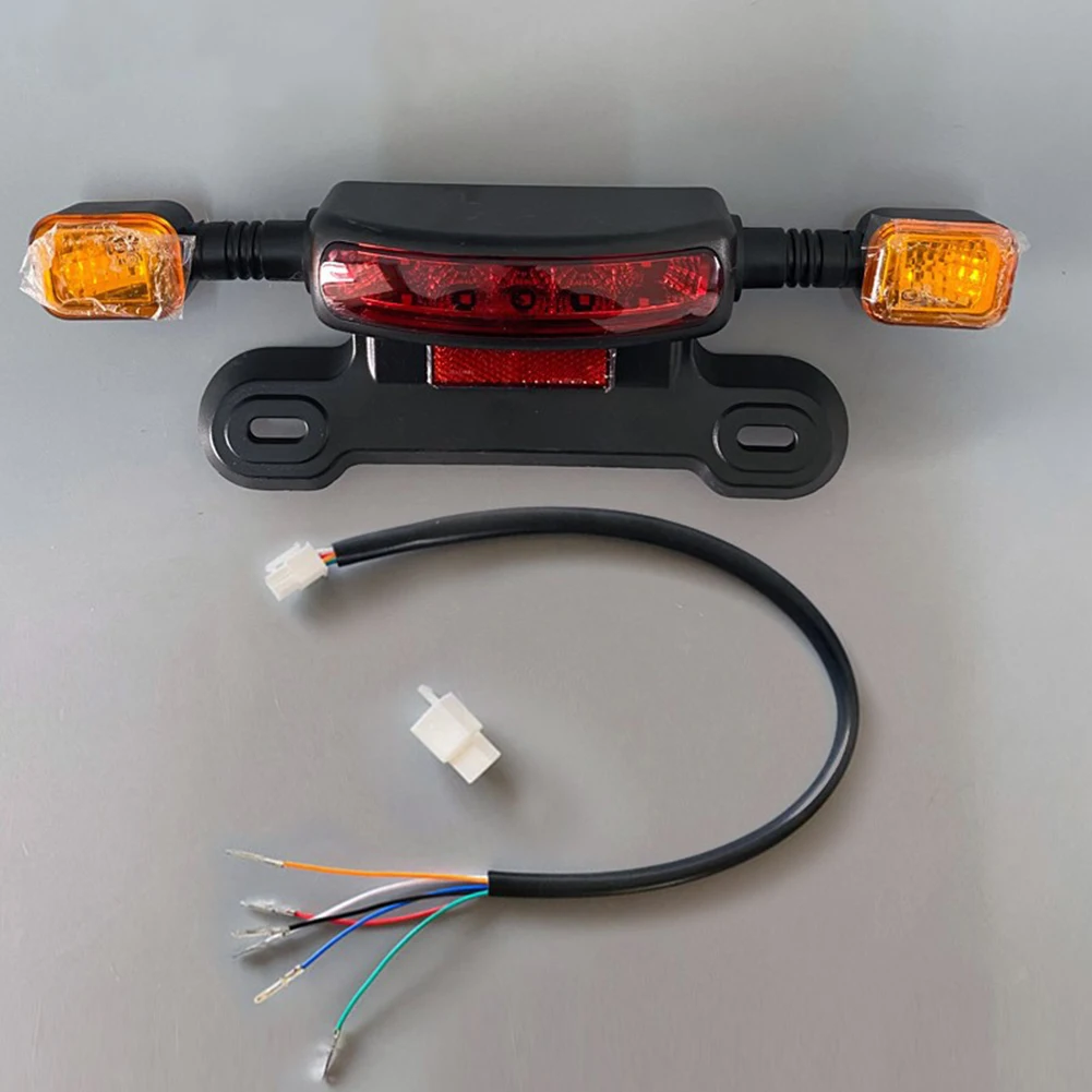 Electric Bicycle Brake Light Driving Light Turn Signal 48/60/12V LED Running Lights Cycling Replace Accessory E-bike Tail Light