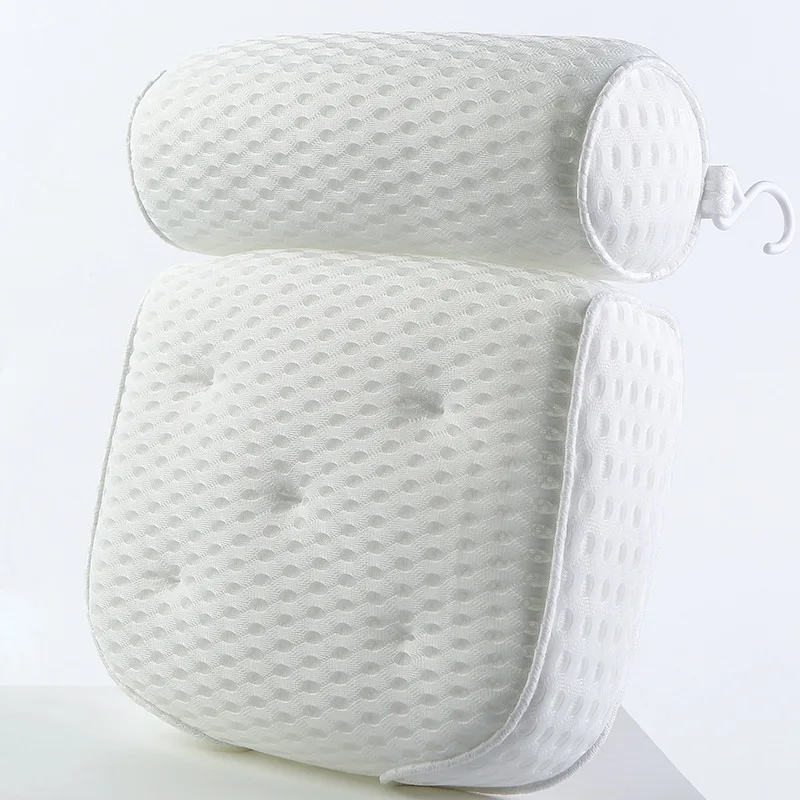 4D Square Bathtub Pillow 7 Suction Cup Hotel Hot Spring Spa Massage bathtub pillow