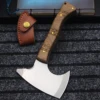 German d2 steel all Tang multi-purpose outdoor axe, jungle survival hatchet, EDC tool hand axe 4