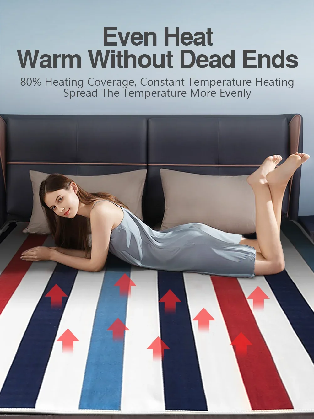 Electric Blanket Thicker Single Electric Mattress Thermostat Security Electric Heating Blanket Warm Pads for Winter Home Office 3