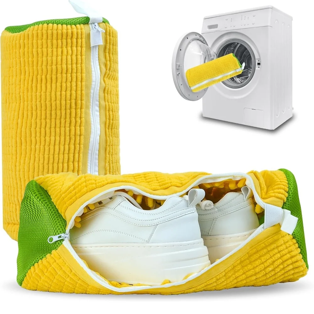 ถุงรองเท้าเครื่องซักผ้า ถุงรองเท้าซักรีด เครื่องซักผ้าและเครื่องอบผ้า ถุงรองเท้าแบบใช้ซ้ําได้ ถุงทําความสะอาดรองเท้า ถุงเก็บซักผ้า ถุงซักรีด 1