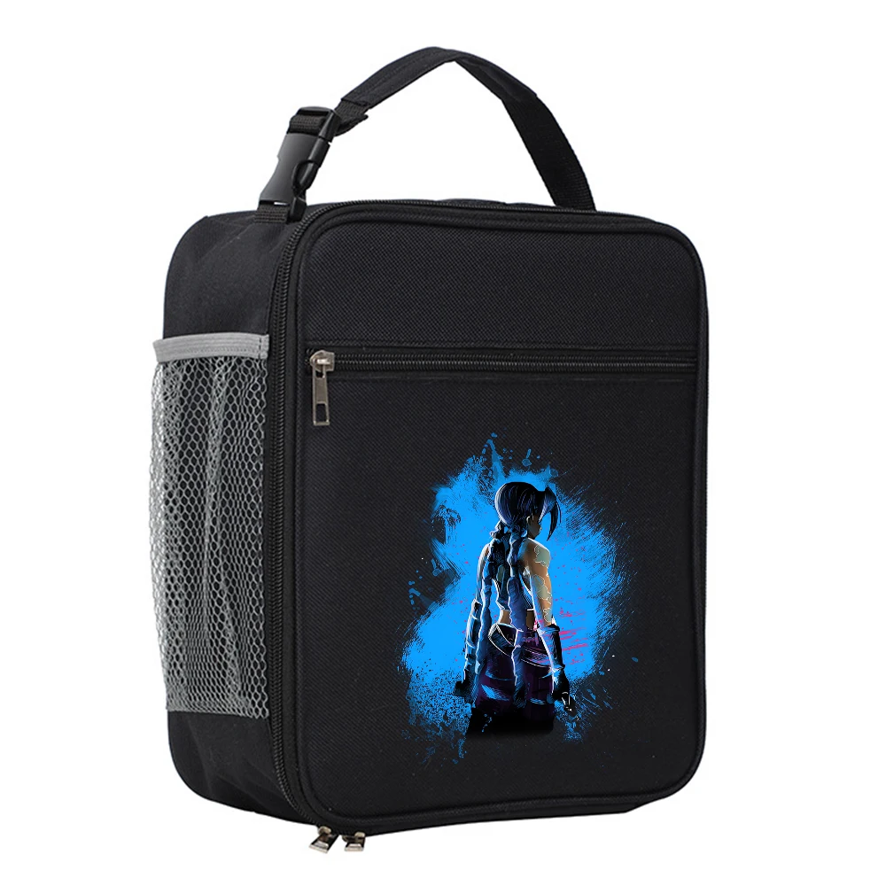 Arcane League of Legends Lunch Bag Cartoon Bento Bag Food Insulation Tote Anime Cute Handbags Casual Accessories Christmas Gifts 4