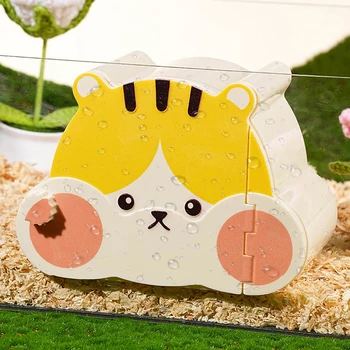 Nido visivo per criceti Ramo di fiori Casa di evacuazione per mouse Casa di osservazione con gabbia magnetica universale per cartoni animati Four Seasons