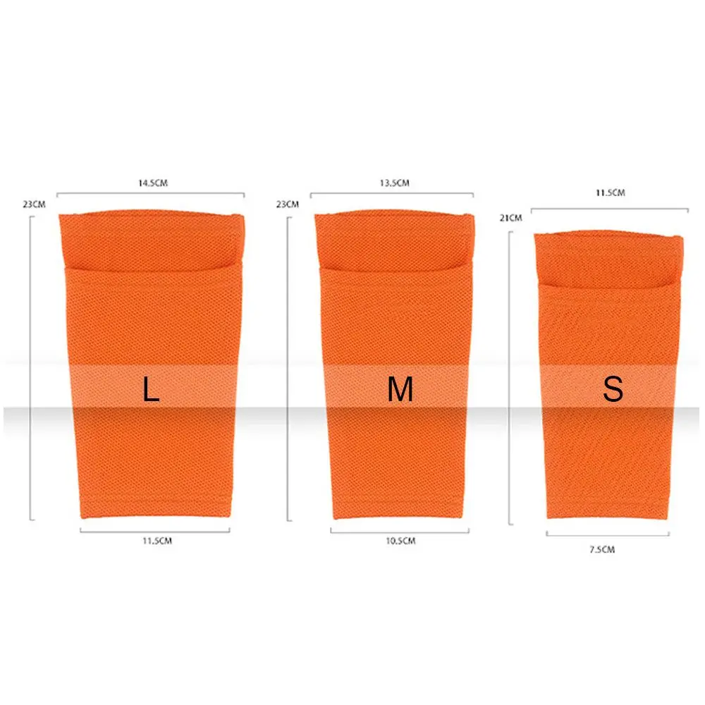 Soft Breathable Nylon Football Shin Holder Instep Socks Soccer Shin Pads Cover Leg Guard Sleeves 1Pair Soccer Shin Pads