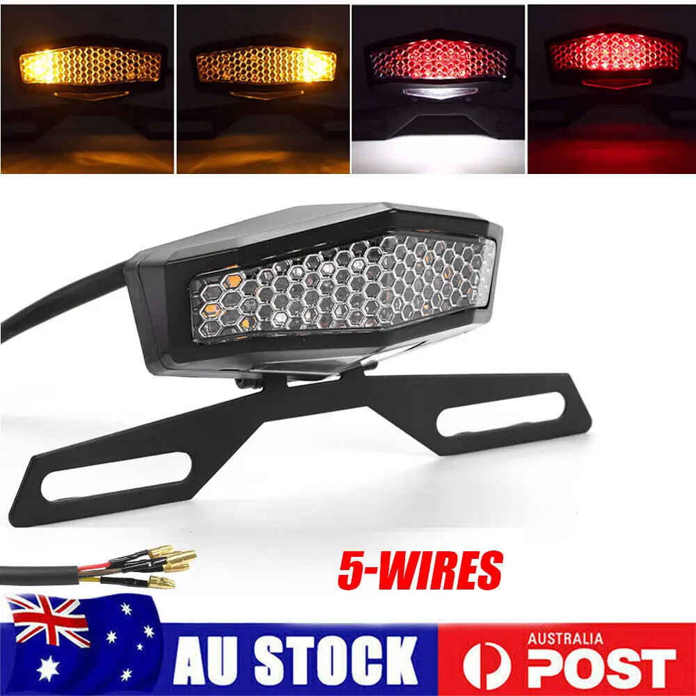 

Motorcycle LED Tail Light Turn Signal Lamp Rear Universal Motorbike Brake light