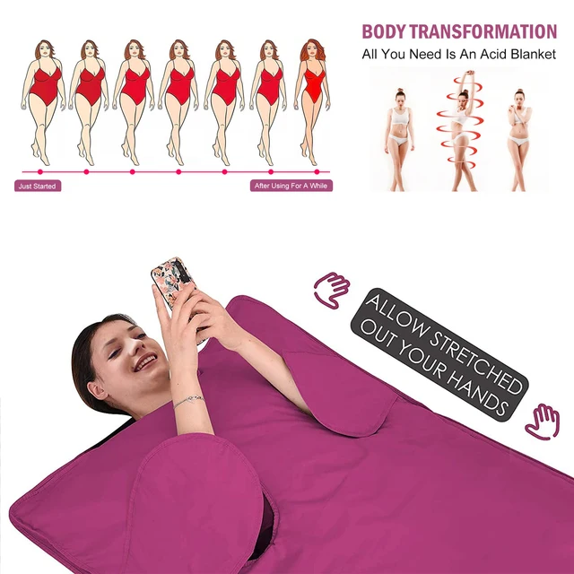 Infrare Szauna Takaró Fogyás Elektromos Termikus Termoterápia A Gyógyfürdő Otthoni Testének 50 Darabos Műanyag Lemezekkel - Image 2