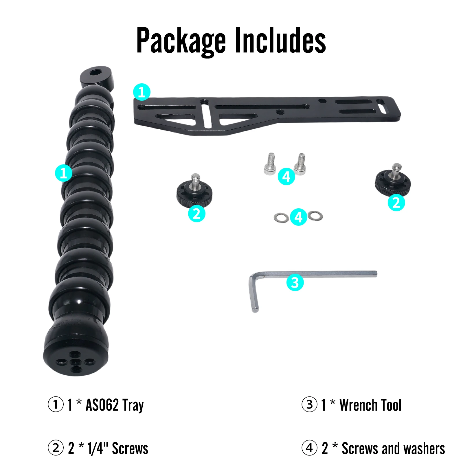 Aquanic AS062 flex arm for GOPRO TG7 waterproof housing PT-059 flex arm waterproof housing