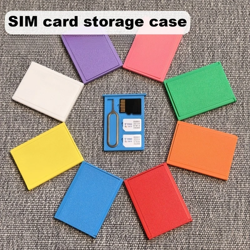 [Designed to be secure] Portable Mini SIM Card Storage Box | Shockproof ...