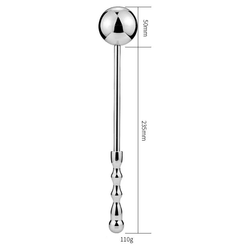 Sextoy Maschio Plug anale in acciaio inossidabile Perline G Spot Bacchetta per massaggio prostatico maschile Bastone per massaggio doppio S_voghion.com