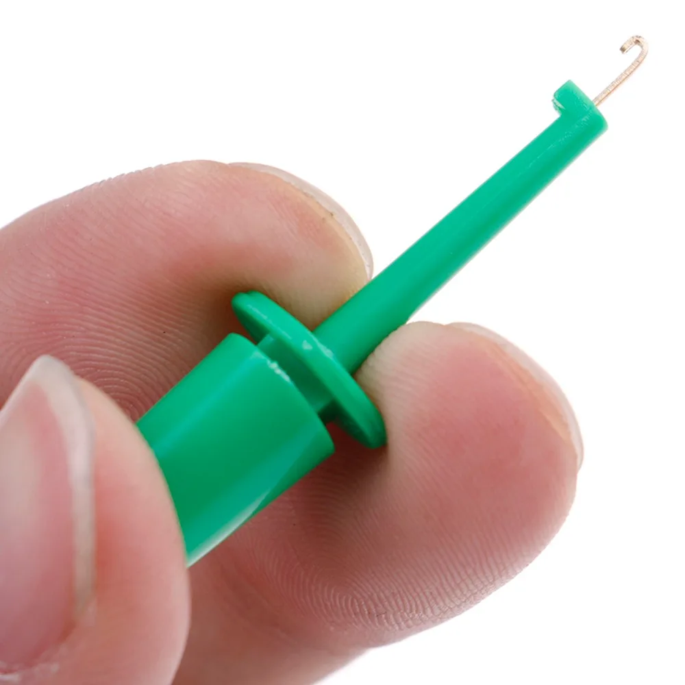 For Electronic Testing Multimeter Lead Wire Kit For IC Grabber Hook Test Clip Test Hook Clip Probe Round Crocodile