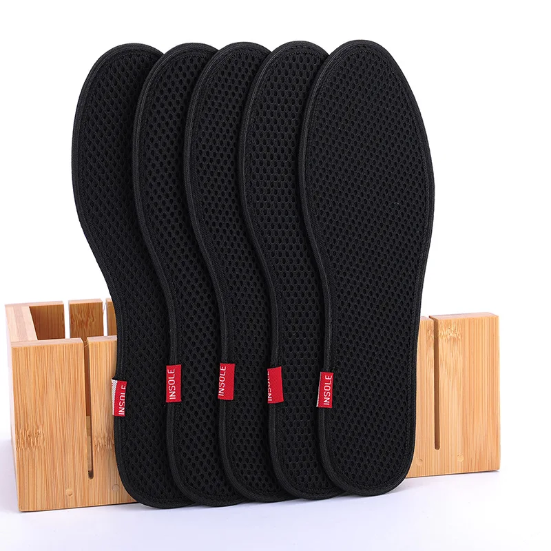 Deodorant Insoles Breathable Bamboo Charcoal Sport Durable Shoe Pad Health Absorb-Sweat Inserts Soles Unisex 10 PCS/Lot for shoe insoles