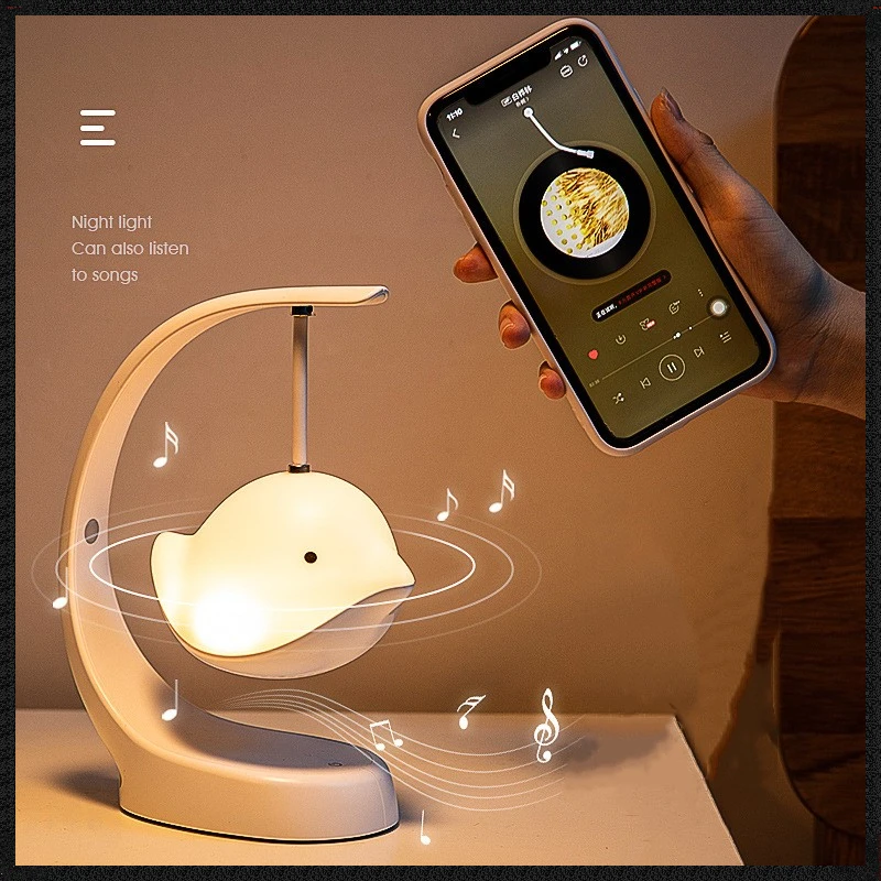 

LED Night Light Built-in Bluetooth Speaker Night Light Led Bedside Ambience Light Creative USB Bird Night Lamp Birthday Gift